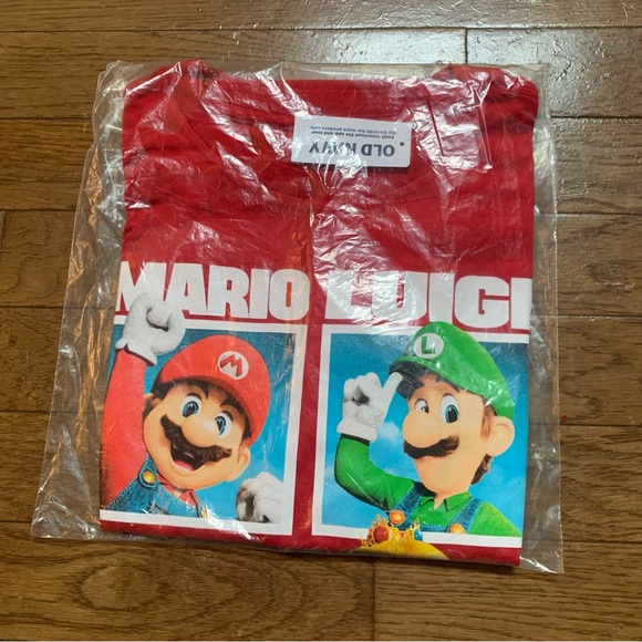 Old Navy Kids Super Mario Bros Gender-Neutral Graphic T-Shirt | L (10-12) Red - Picture 9 of 9